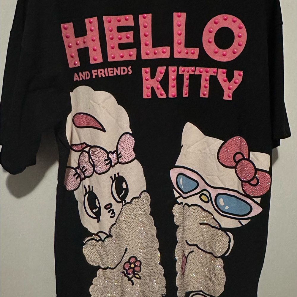 Hello Kitty Black and Pink Long Sleeve Tee